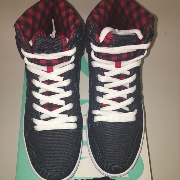 ❌SOLD❌ Nike SB Dunk High Lumberjack Denim RARE 🔥 - Picture 2 of 8